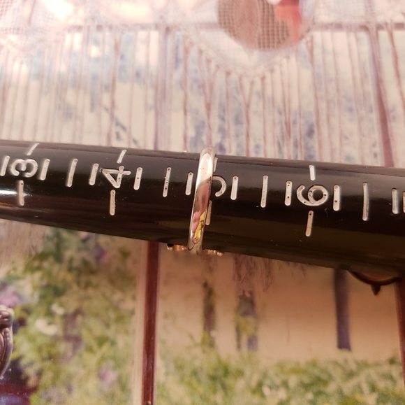 Vintage 1970s Inlaid Turquoise Coral Ring - Picture 3 of 3